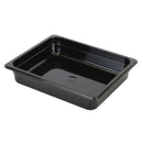 Thunder Group PLPA8122BK Half Size 2 1/2" Deep Polycarbonate Food Pan, Black
