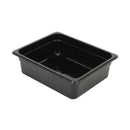 Thunder Group PLPA8124BK Half Size 4" Deep Polycarbonate Food Pan, Black