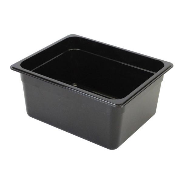 Thunder Group PLPA8126BK Half Size 6" Deep Polycarbonate Food Pan, Black
