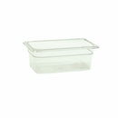 Thunder Group PLPA8144 Quarter Size 4" Deep Polycarbonate Food Pan