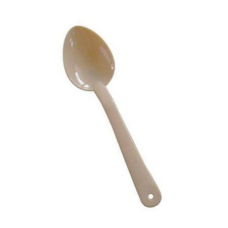 Thunder Group PLSS111BG 11" Beige Polycarbonate Solid Serving Spoon