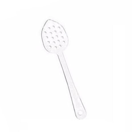Thunder Group PLSS113CL 11" Clear Polycarbonate Perforated Serving Spoon