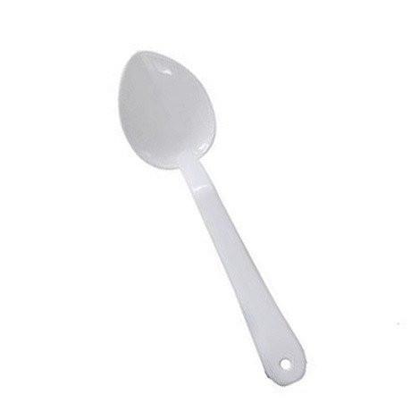 Thunder Group PLSS211WH 13" White Polycarbonate Solid Serving Spoon