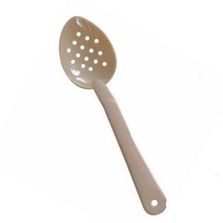 Thunder Group PLSS213BG 13" Beige Polycarbonate Perforated Serving Spoon