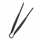 Thunder Group PLFTG009BK 9" Black Polycarbonate Flat Grip Tong