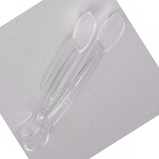 Thunder Group PLFTG009CL 9" Clear Polycarbonate Flat Grip Tong