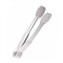 Thunder Group PLFTG006WH 6" White Polycarbonate Flat Grip Tong