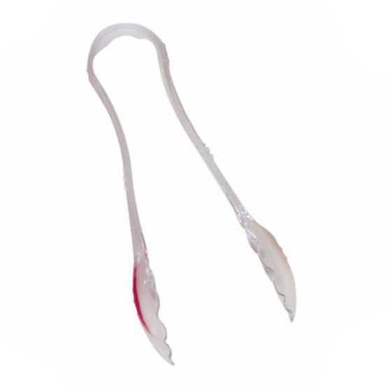 Thunder Group PLSGTG012CL 12" Clear Polycarbonate Scallop Grip Tong
