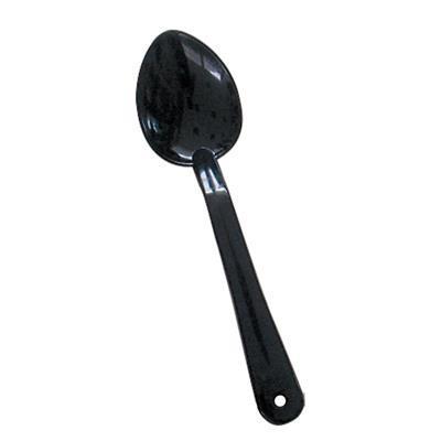 Thunder Group PLSS111BK 11" Black Polycarbonate Solid Serving Spoon