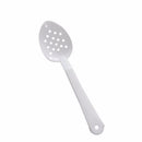 Thunder Group PLSS113WH 11" White Polycarbonate Perforated Serving Spoon