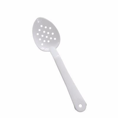 Thunder Group PLSS113WH 11" White Polycarbonate Perforated Serving Spoon