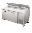 Pro Kold PPT-67-11 Double Door 67" Pizza Prep Table