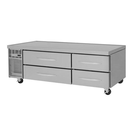 Turbo Air PRCBE-72R-N Pro Series Refrigerated Chef Base 72”W (4) Stainless Steel Drawers