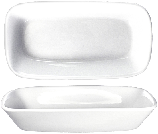 ITI QP-84 12 Oz Rectangular Dish White 12/Case