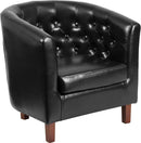 Flash Furniture Hercules Cranford Series Leather Tufted Barrel Chair