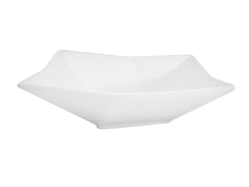 CAC China QZT-B5 Crystal 7 Ounce Square Fruit Bowl (Case Of 48) - White