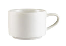 CAC China RCN-23 Clinton 7 1/2 Ounce Coffee Cup (Case Of 36) - White
