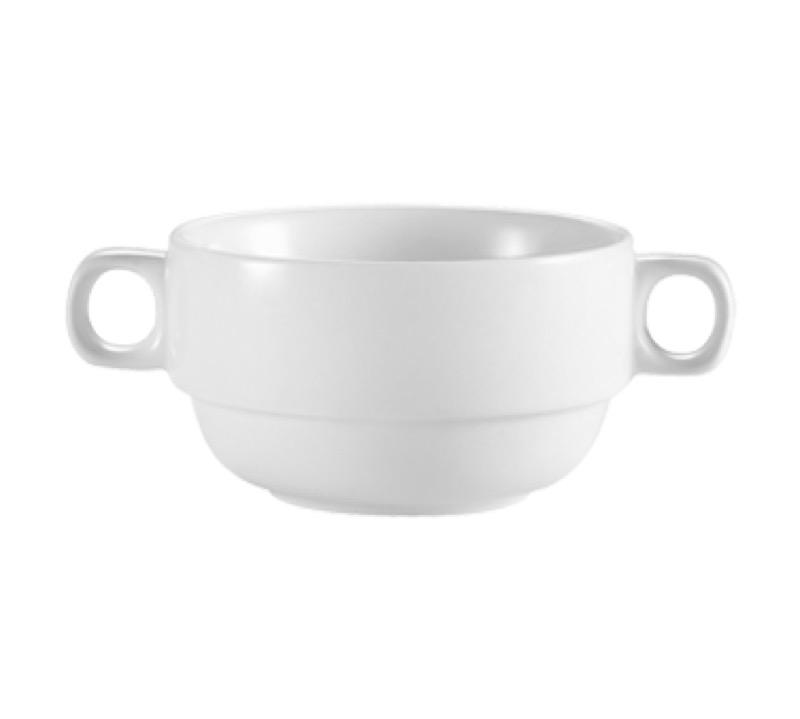 CAC China RCN-49 Clinton 10 Ounce Bouillon Bowl (Case Of 24) - White