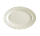 CAC China REC-13 REC 11 1/2" x 8 1/4" Platter (One Dozen) - White