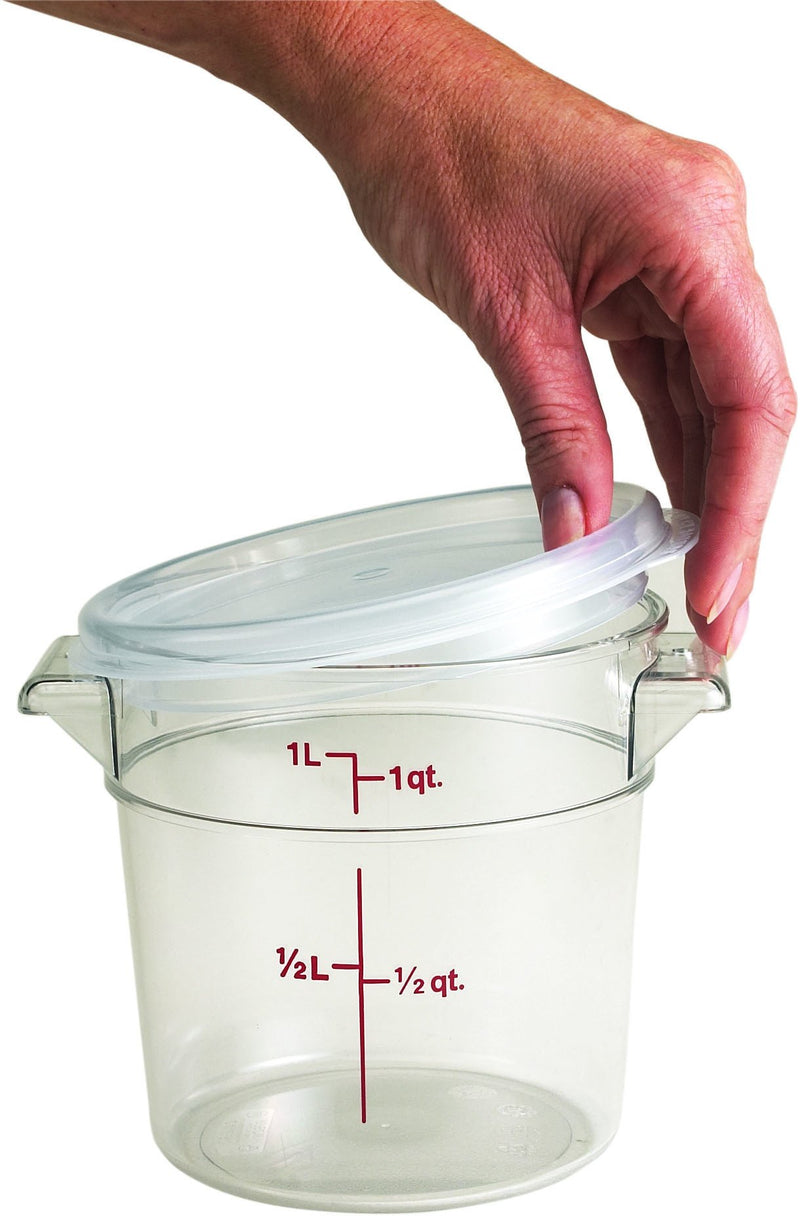 Cambro RFSCWC1 1 Qt Clear Round Cover