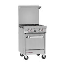 Southbend S24E S-Series Gas 24" (4) 28000 BTU Burners (1) Space Saver Oven