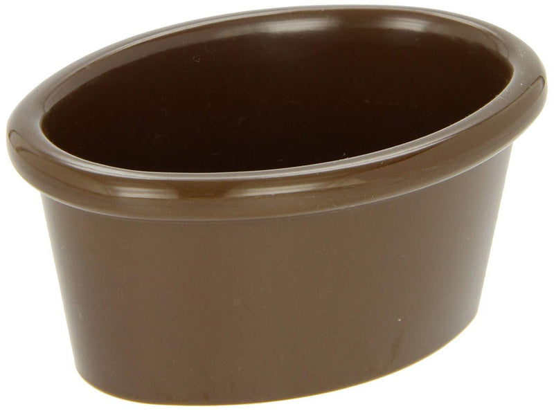 Carlisle S31069 2 Oz Oval Ramekin Brown