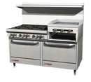 Southbend S60DD-2RR Range 6 Burner With 24" Raised Griddle/Broiler Gas