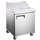 Sandwich Prep Refrigerator TABLE 1 DOOR 27" SCL1-HC Coldline
