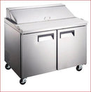 Sandwich Prep Table 48 inch 2 doors coldline SCL2-HC 48″ Bain Marie Mega Top SCLM2-HC