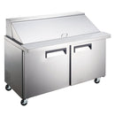 Sandwich Prep Table 48 inch 2 doors coldline SCL2-HC 48″ Bain Marie Mega Top SCLM2-HC