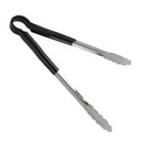 Adcraft SEP-12BK 12" Black Scalloped Tongs