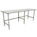 Stainless Steel Work/Prep Table w/Adj. Galv Crossbar