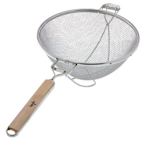 Update SHD-10/SS 10-1/4" Fine Reinforced Double Mesh Stainless Steel Strainer