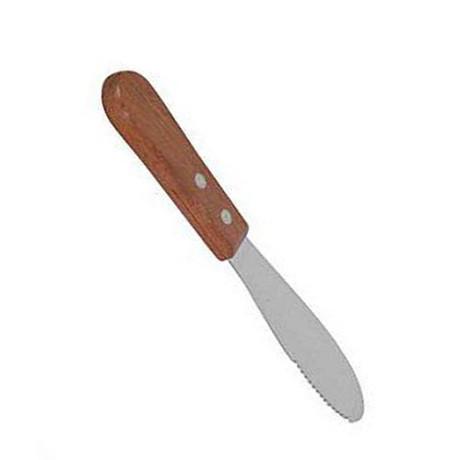 Thunder Group SLTWBS007 7" Sandwich Spreader, Wood Handle