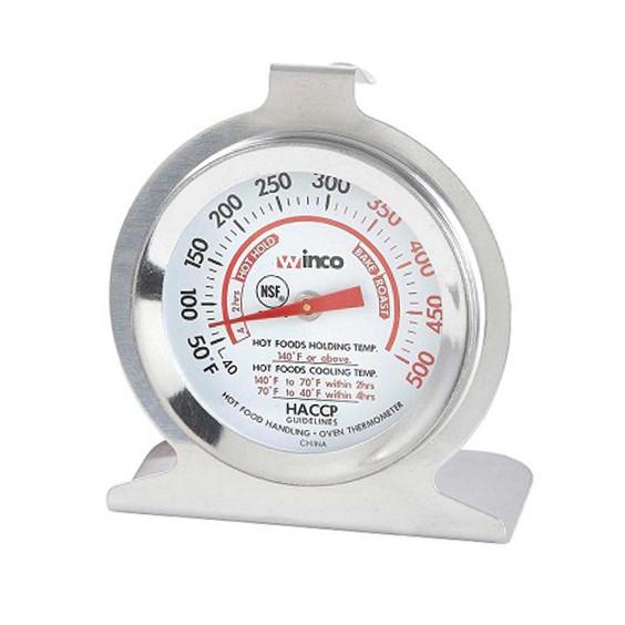 Winco TMT-OV2 2" Dial Oven Thermometer with Hanging Hook