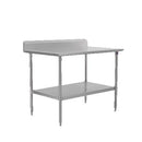 John Boos ST6R5-2460SSK-X Work Table 60"W X 24"D 16/300 Stainless Steel Top With 5" Backsplash