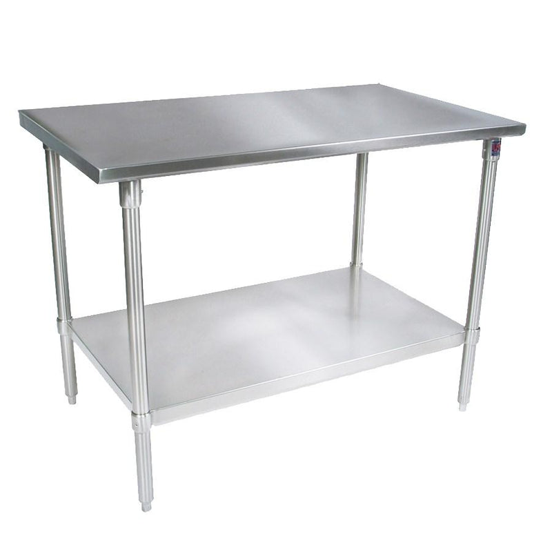 John Boos ST6-2436SSK-X Work Table 36"W X 24"D 16/300 Stainless Steel Flat Top
