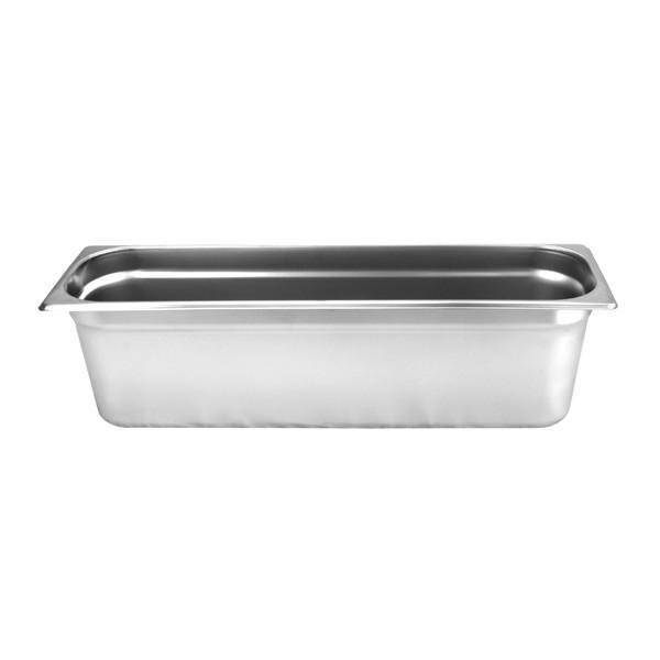 Half Size Long 6" Deep 24 Gauge Stainless Steel Anti Jam Pans