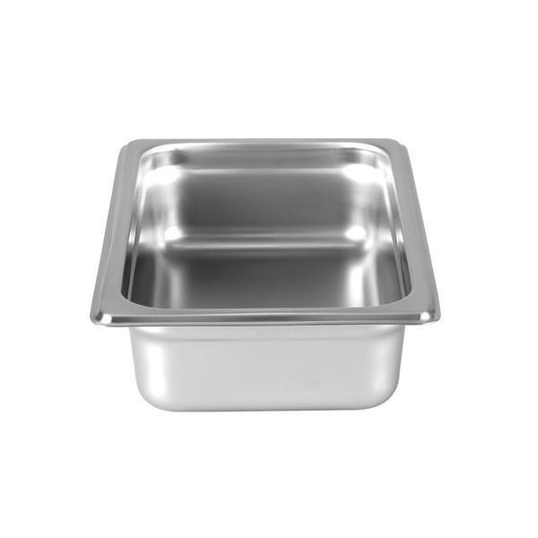 Quarter Size 2-1/2" Deep 22 Gauge Stainless Steel Anti Jam Pans