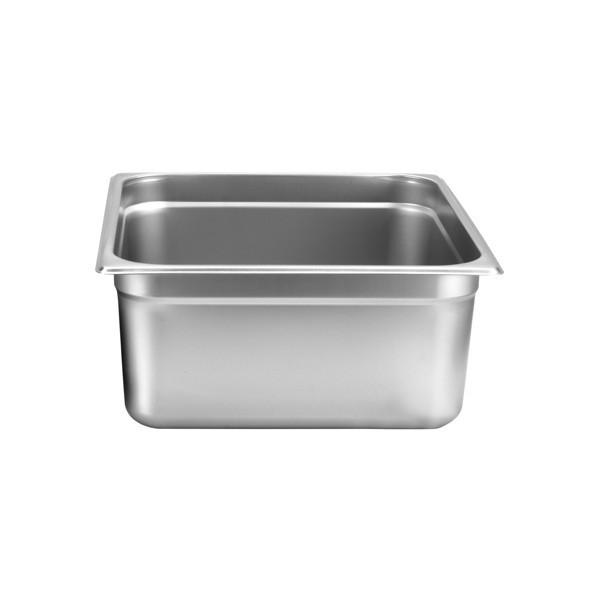2/3 Size 6" Deep 24 Gauge Stainless Steel Anti Jam Steam Pans