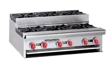 American Range SUHP-12-2 12" 2 Burner Step Up Hot Plate