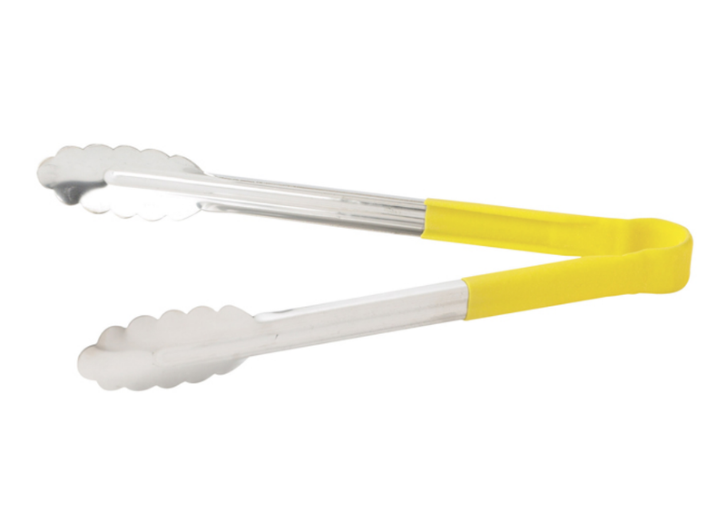 Winco Heat Resistant Heavy Duty Utility Tongs - Various Sizes/Colours