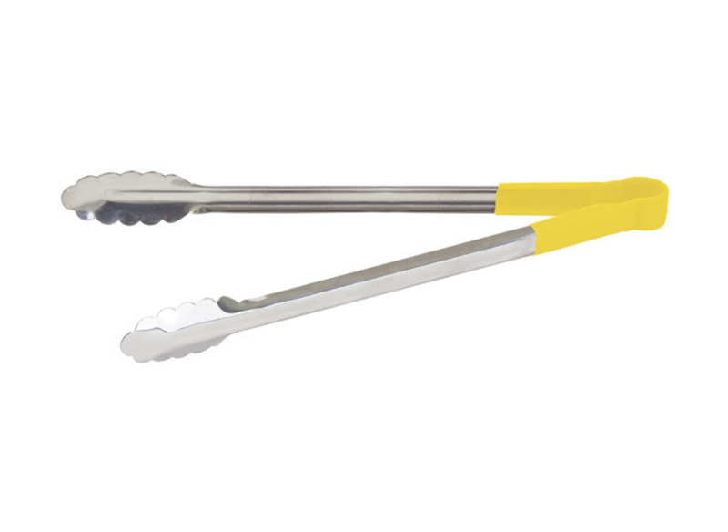Winco Heat Resistant Heavy Duty Utility Tongs - Various Sizes/Colours