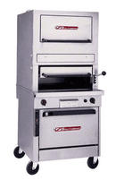 Southbend P32D-3240 Platinum Series 32" Single Deck Radiant Broiler w/ Warming Oven & Standard Oven Base - 155,000 BTU NAT (135,000 BTU LP)