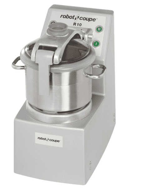 Robot Coupe R10 Ultra Vertical Food Processor with 10 Qt. and 4 Qt. Stainless Steel Bowls - 4 1/2 hp
