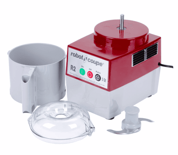 Robot Coupe R2B Food Processor with 3 Qt. Gray Polycarbonate Bowl - 1 hp