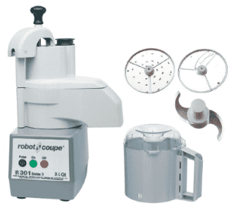 Robot Coupe R301 1 Speed Continuous Feed Food Processor w/ Side Discharge, 120v