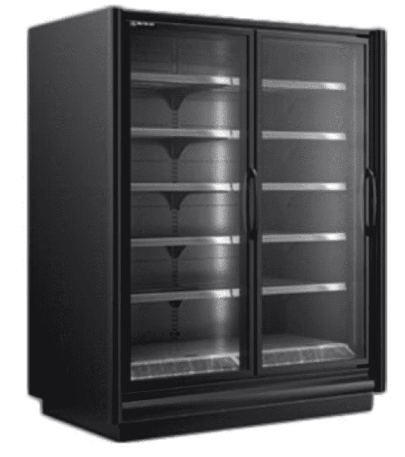 Master-Bilt BEL-2-30 Endless Glass Door Freezer Merchandiser with Bottom Mounted Coil 62" 54.1 Cu. Ft.