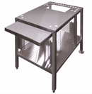 Cleveland UNISTAND34 22" x 28" Stationary Equipment Stand for Countertop Steamers, Undershelf