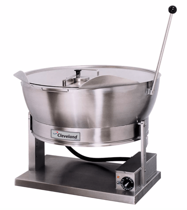 Cleveland SET15 15 gal. Countertop Tilt Skillet - Removable Lid, Peened Interior, 208v/3ph